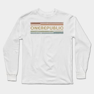 OneRepublic Retro Lines Long Sleeve T-Shirt